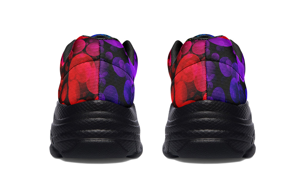 Rainbow Bubbles Chunky Sneakers - Offbeat Sweetie