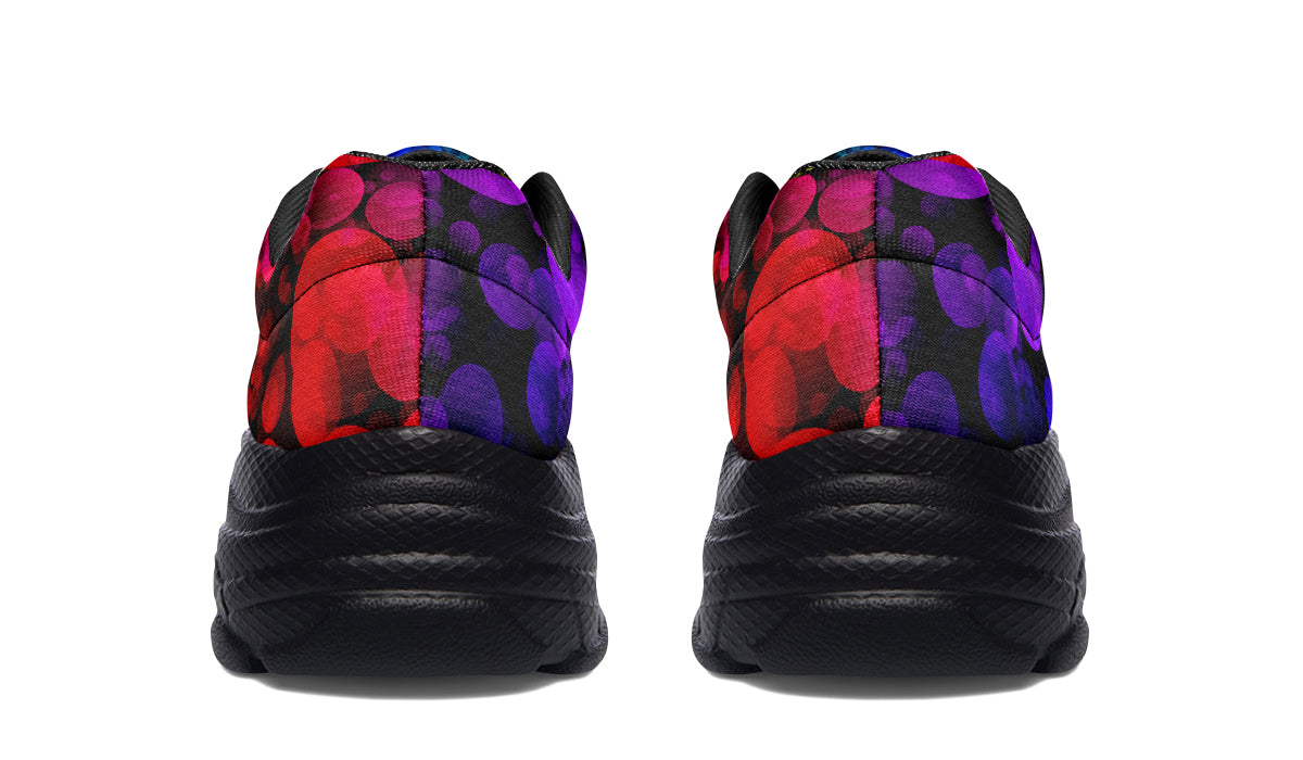 Rainbow Bubbles Chunky Sneakers - Offbeat Sweetie