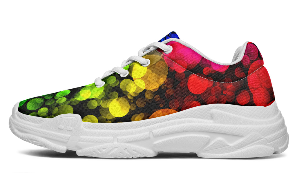 Rainbow Bubbles Chunky Sneakers - Offbeat Sweetie
