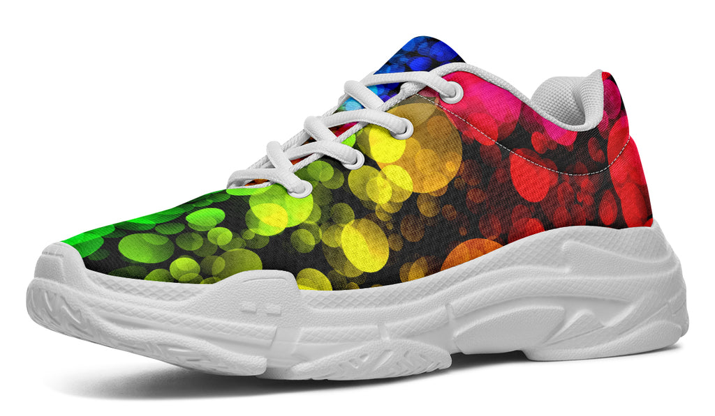 Rainbow Bubbles Chunky Sneakers - Offbeat Sweetie