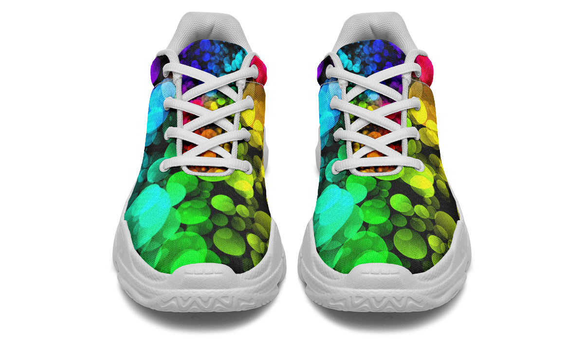 Rainbow Bubbles Chunky Sneakers - Offbeat Sweetie