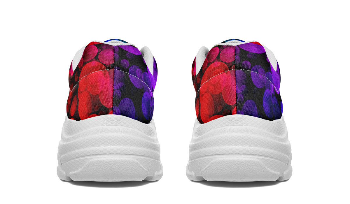Rainbow Bubbles Chunky Sneakers - Offbeat Sweetie