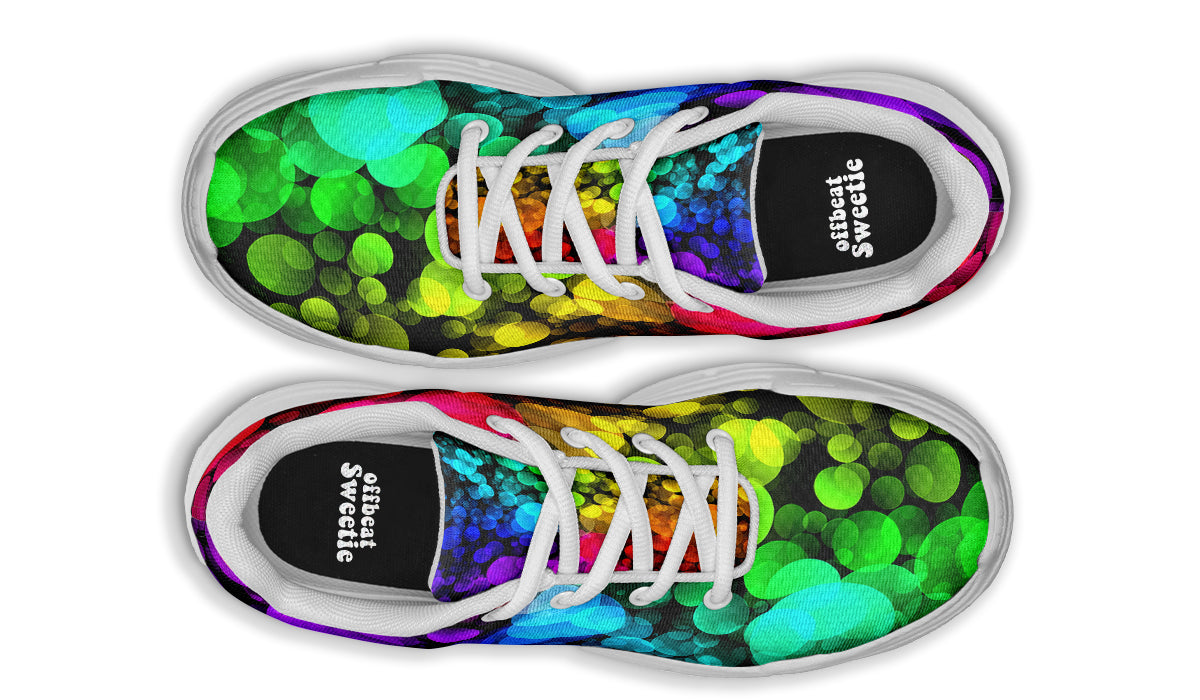 Rainbow Bubbles Chunky Sneakers - Offbeat Sweetie