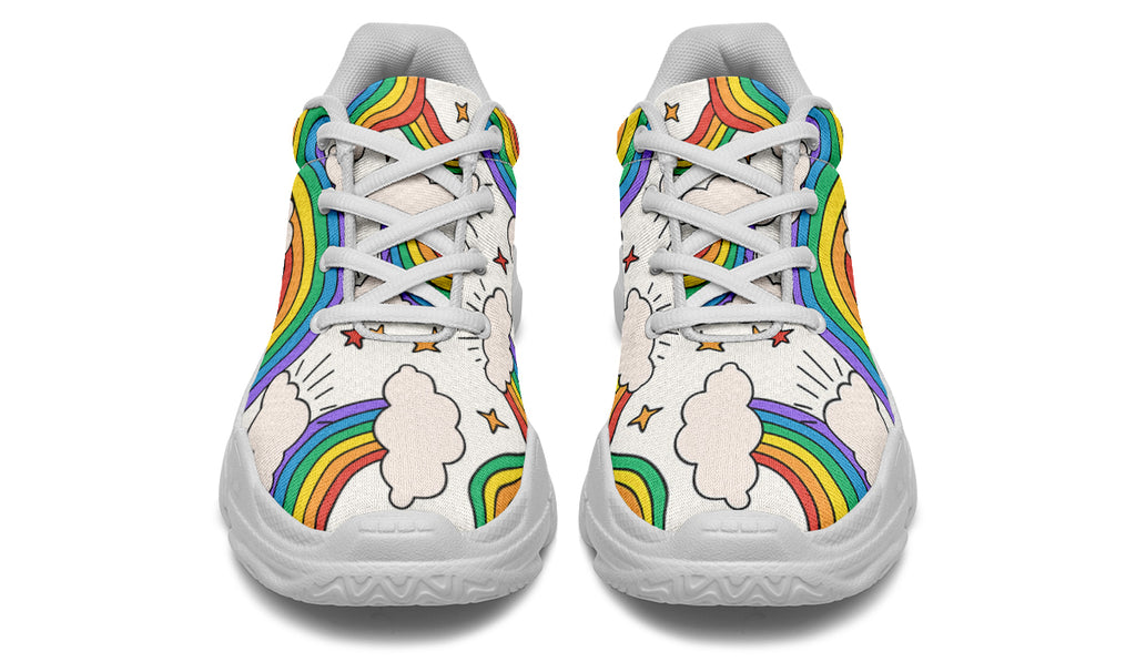 Rainbow Dreams Chunky Sneakers - Offbeat Sweetie