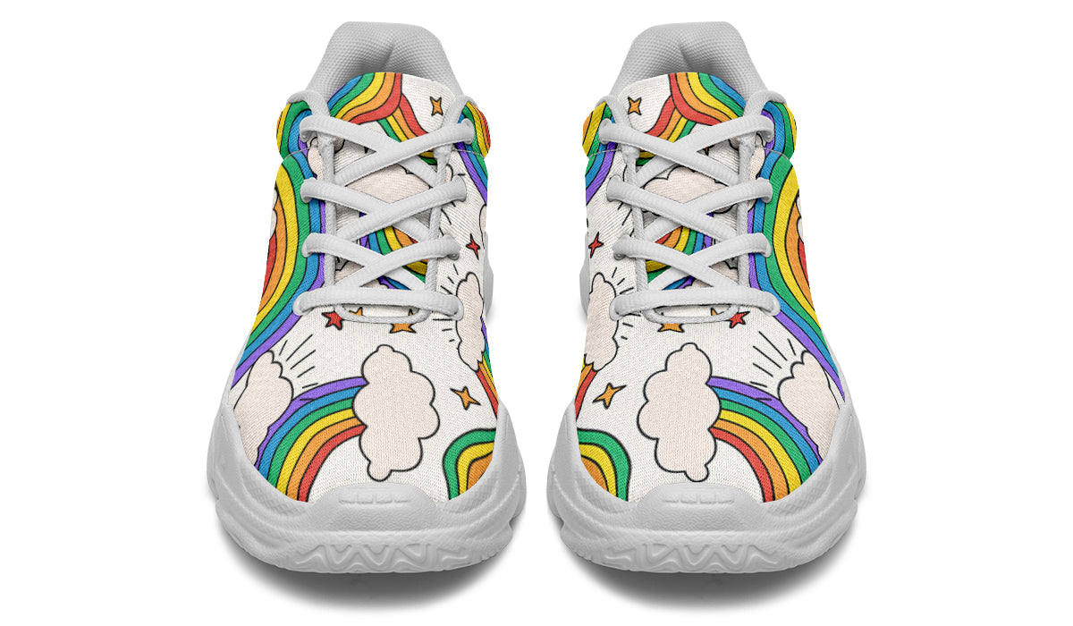 Rainbow Dreams Chunky Sneakers - Offbeat Sweetie
