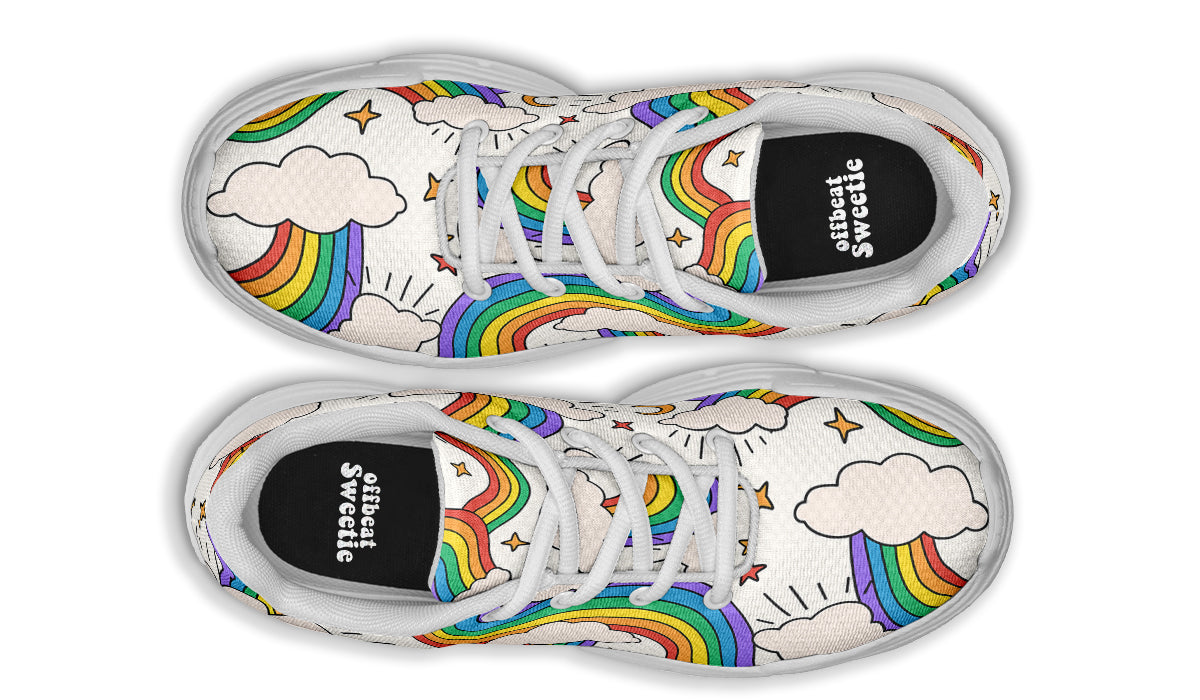 Rainbow Dreams Chunky Sneakers - Offbeat Sweetie