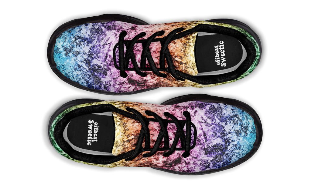 Rainbow Grunge Chunky Sneakers - Offbeat Sweetie