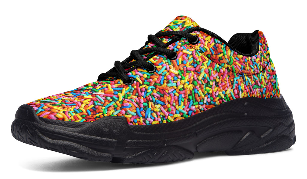 Rainbow Sprinkles Chunky Sneakers - Offbeat Sweetie