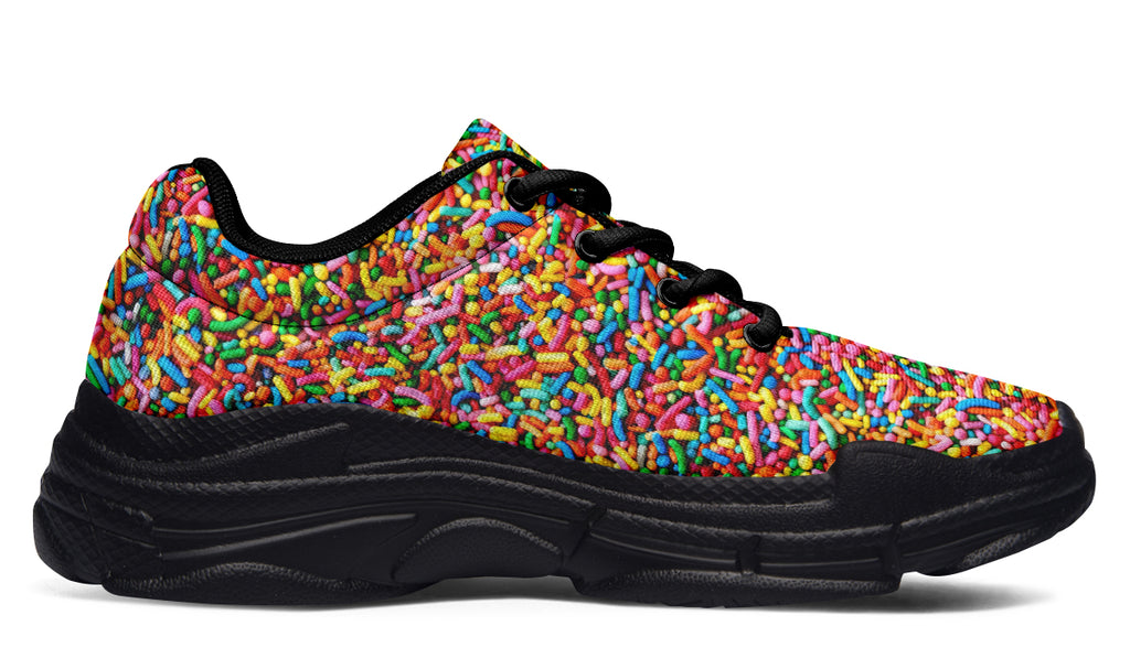 Rainbow Sprinkles Chunky Sneakers - Offbeat Sweetie