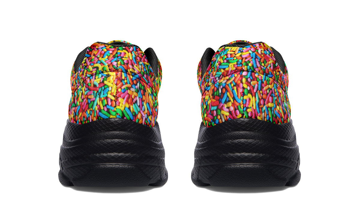 Rainbow Sprinkles Chunky Sneakers - Offbeat Sweetie