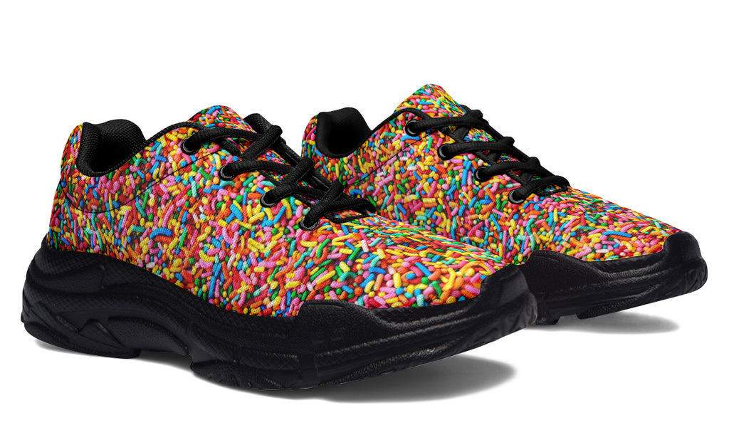 Rainbow Sprinkles Chunky Sneakers - Offbeat Sweetie