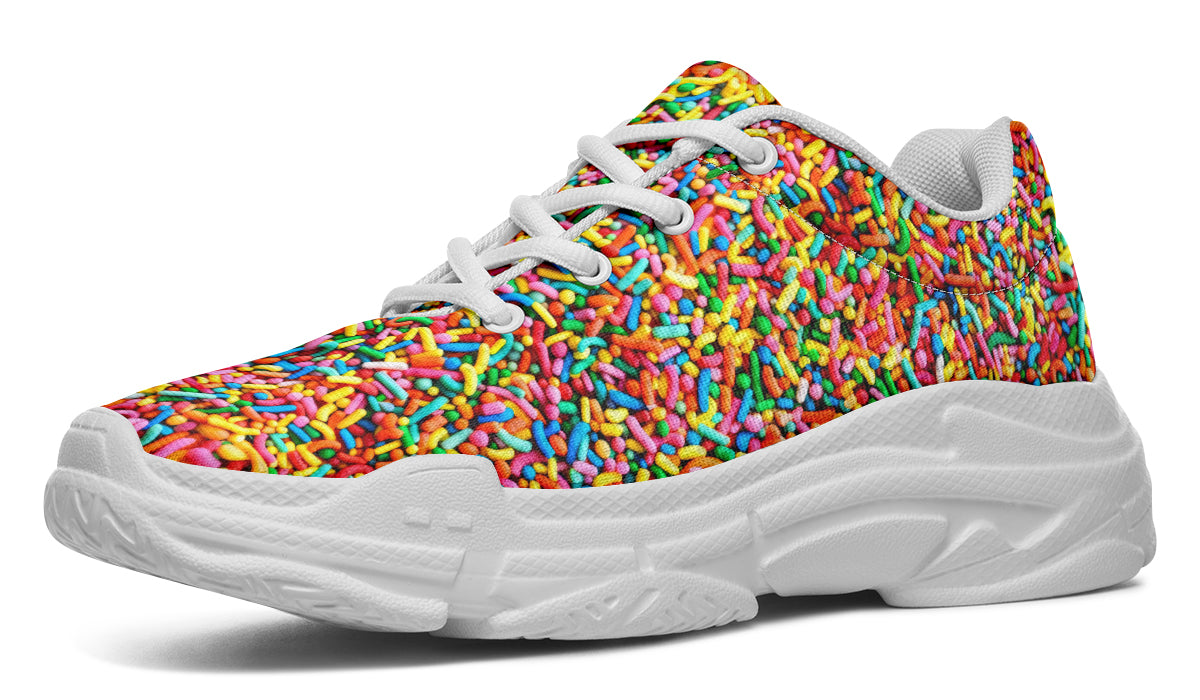 Rainbow Sprinkles Chunky Sneakers - Offbeat Sweetie