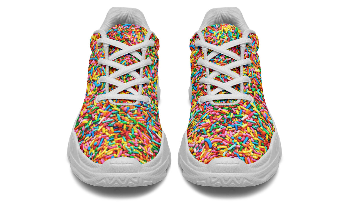 Rainbow Sprinkles Chunky Sneakers - Offbeat Sweetie