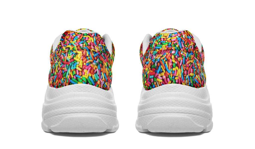 Rainbow Sprinkles Chunky Sneakers - Offbeat Sweetie