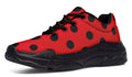 Red And Black Polka Dot Chunky Sneakers