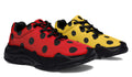 Red And Yellow Mismatched Polka Dot Chunky Sneakers