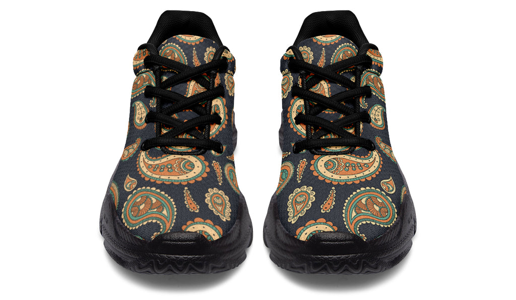 Retro Paisley Chunky Sneakers - Offbeat Sweetie