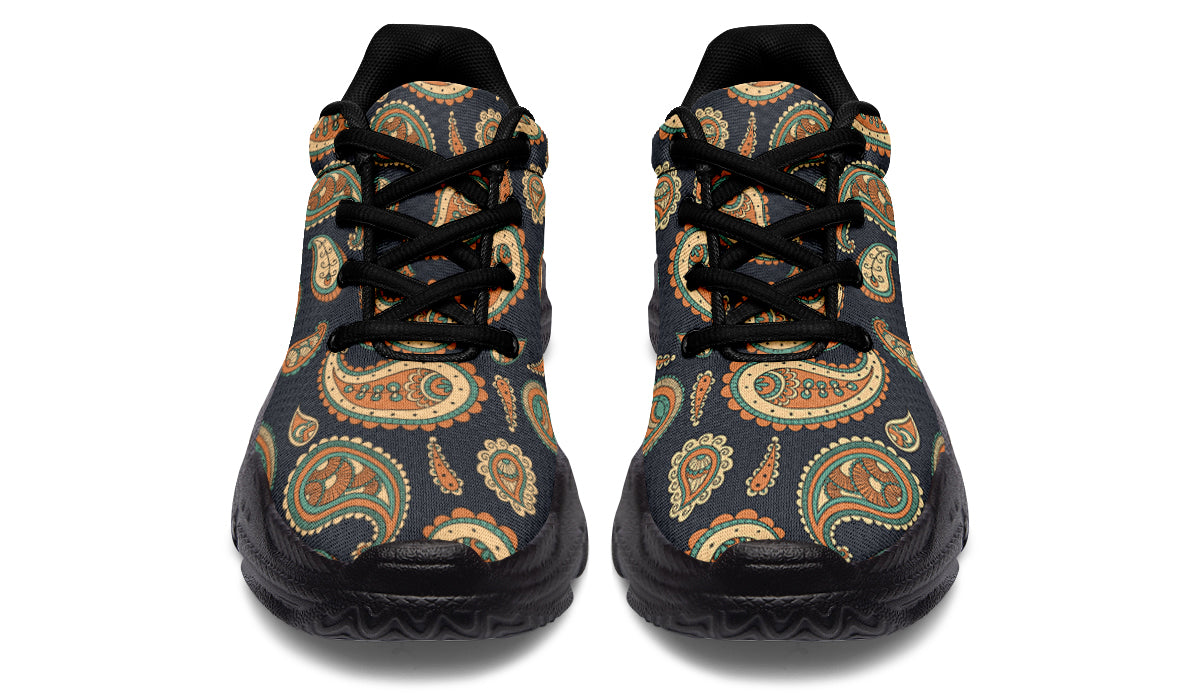 Retro Paisley Chunky Sneakers - Offbeat Sweetie
