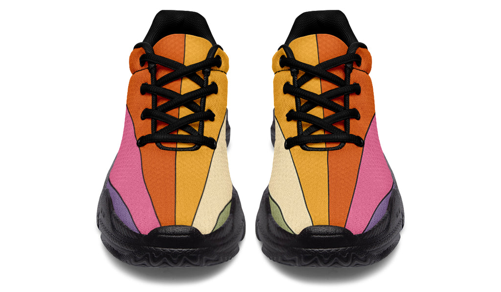 Retro Rainbow Chunky Sneakers - Offbeat Sweetie