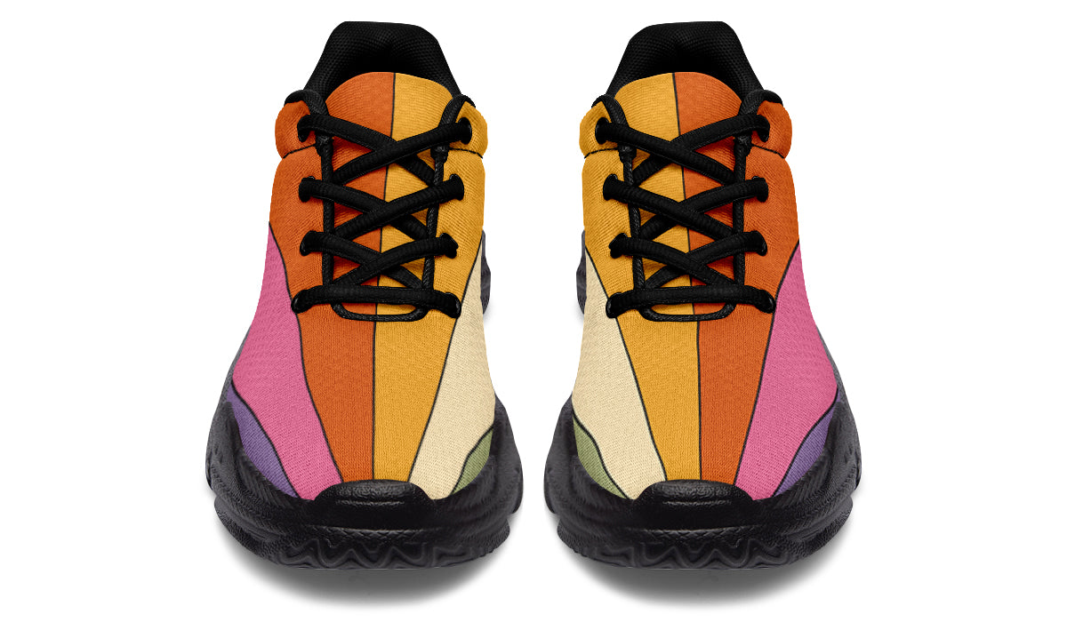 Retro Rainbow Chunky Sneakers - Offbeat Sweetie