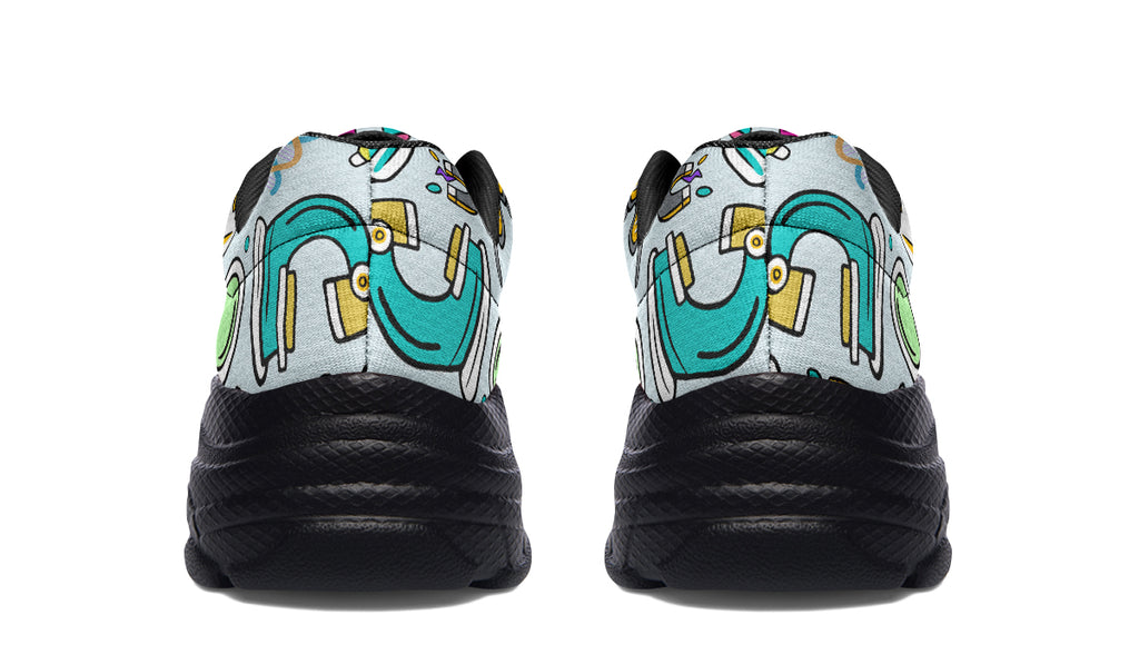 STEM Blue Chunky Sneakers