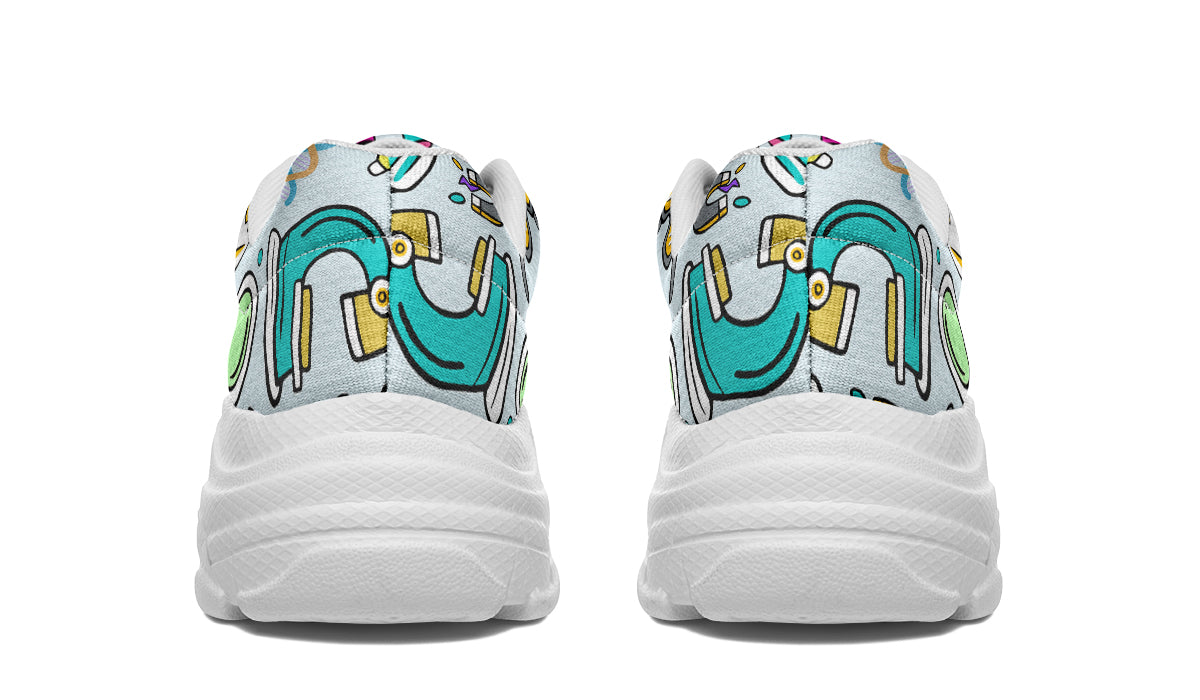 STEM Blue Chunky Sneakers