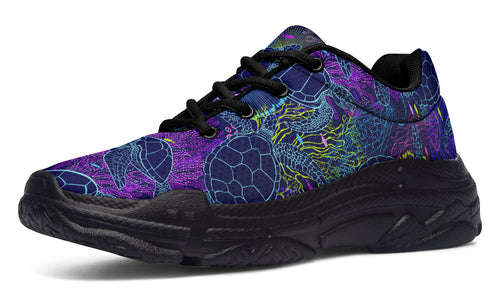Sea Turtles Chunky Sneakers - Offbeat Sweetie
