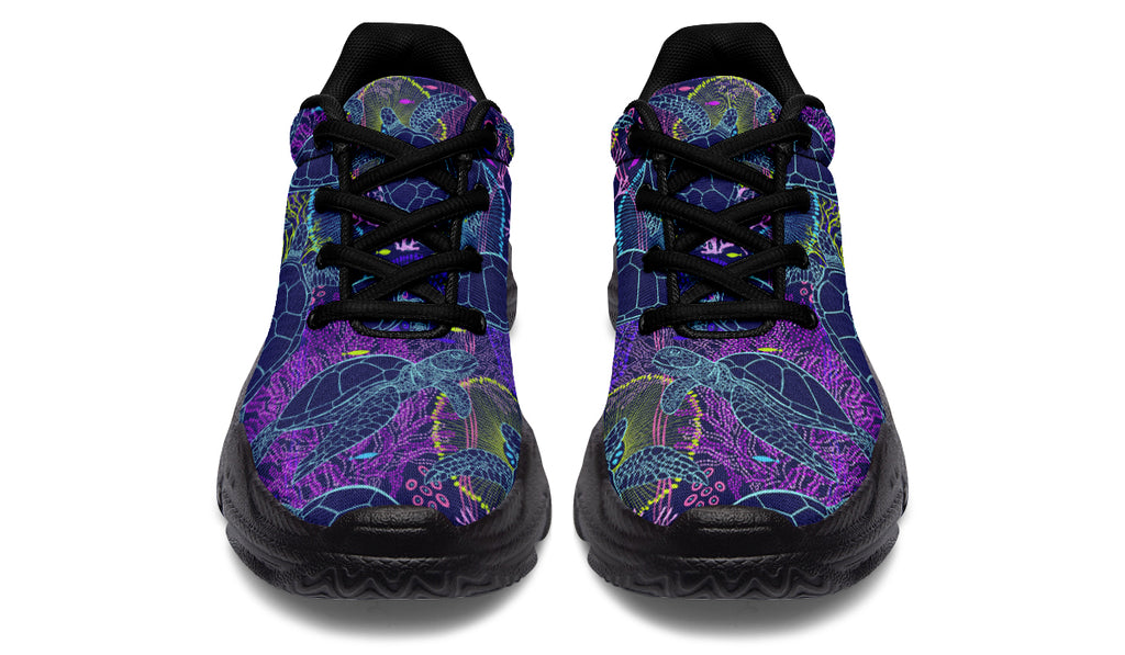 Sea Turtles Chunky Sneakers - Offbeat Sweetie