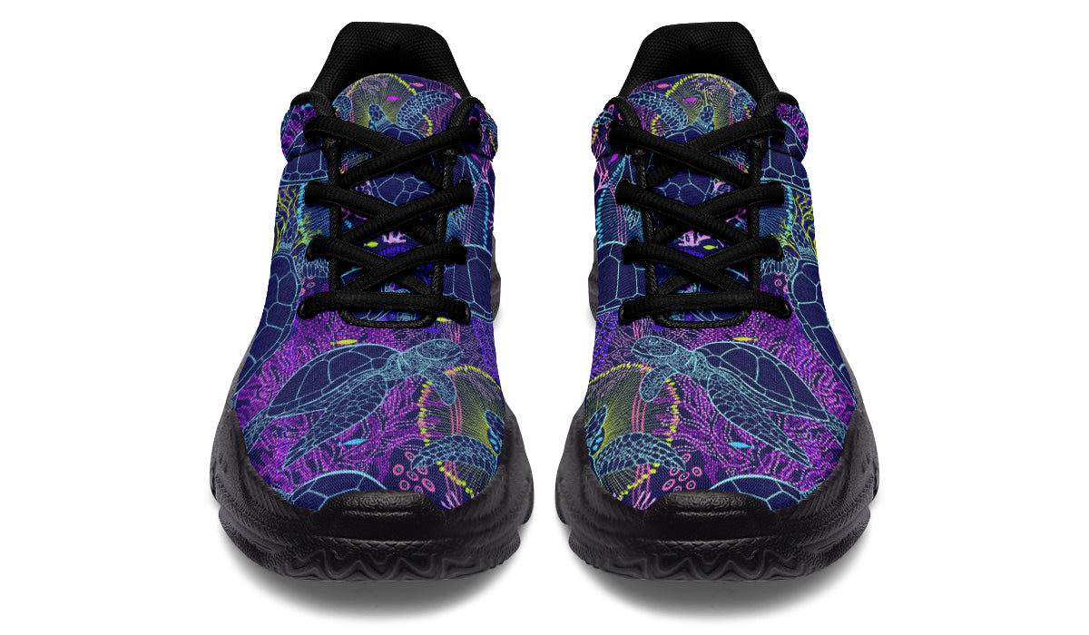 Sea Turtles Chunky Sneakers - Offbeat Sweetie
