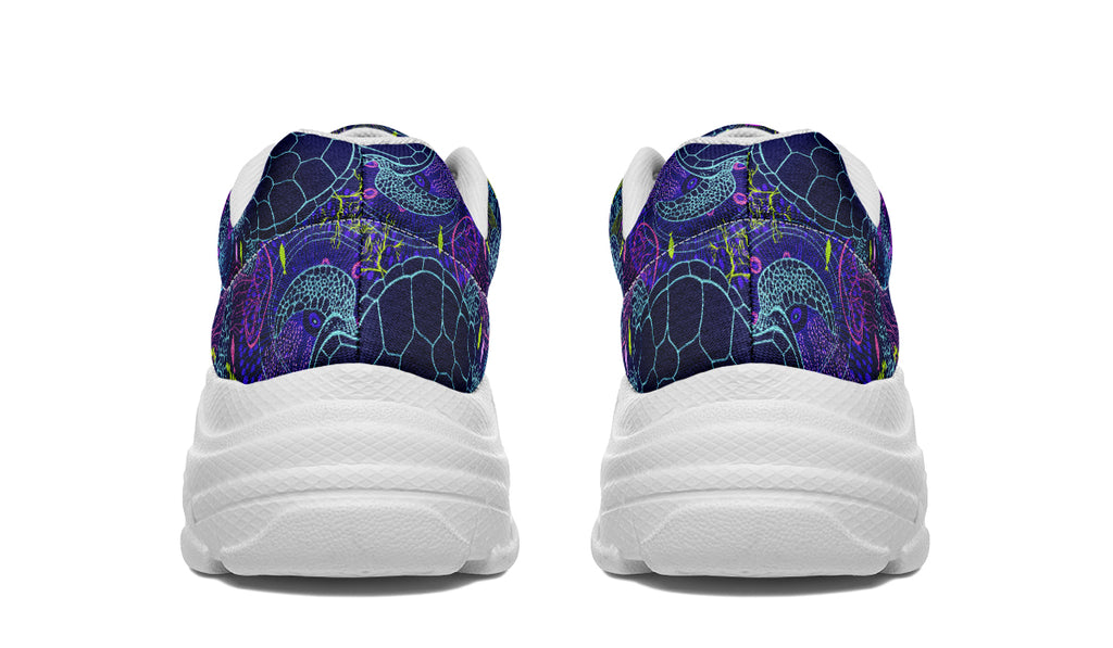Sea Turtles Chunky Sneakers - Offbeat Sweetie