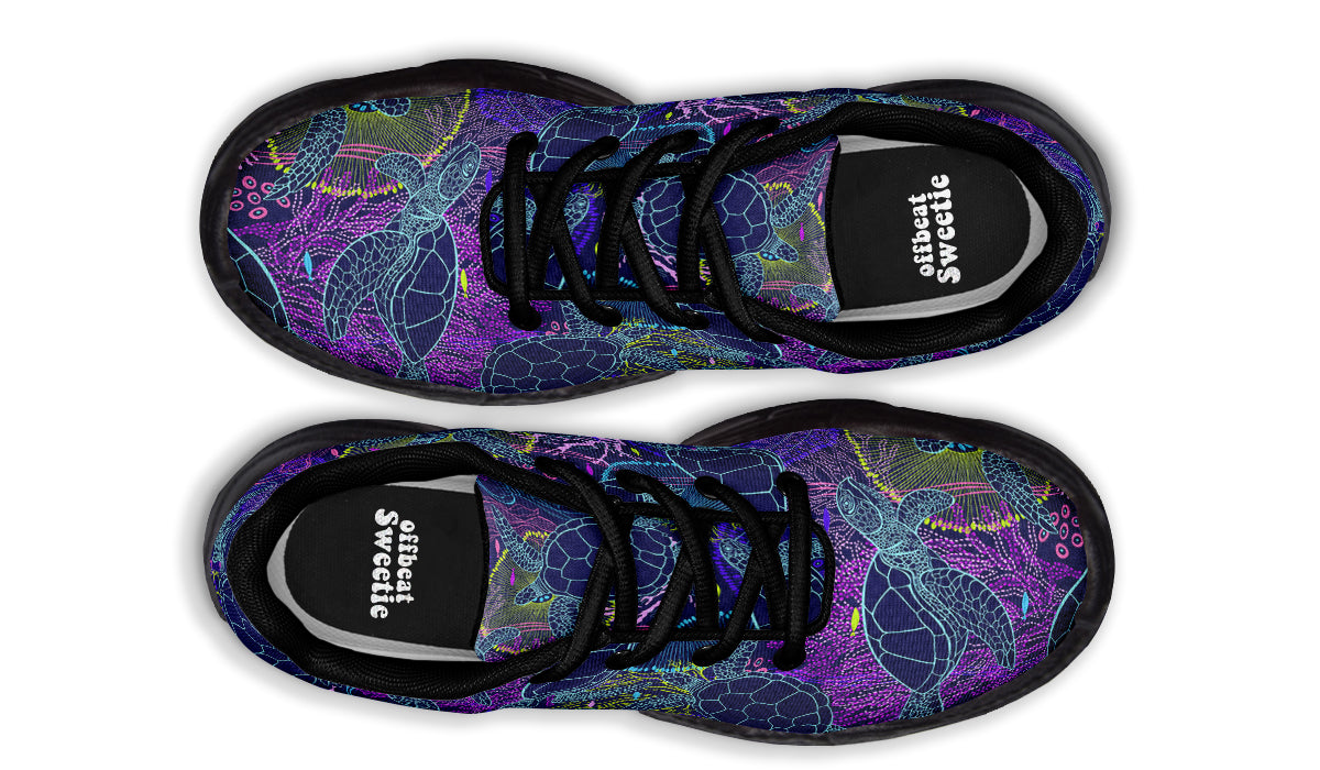 Sea Turtles Chunky Sneakers - Offbeat Sweetie