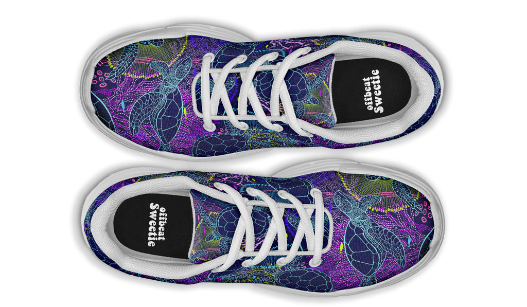 Sea Turtles Chunky Sneakers - Offbeat Sweetie