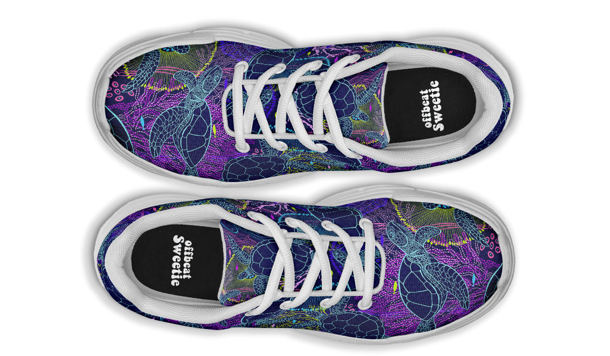 Sea Turtles Chunky Sneakers - Offbeat Sweetie