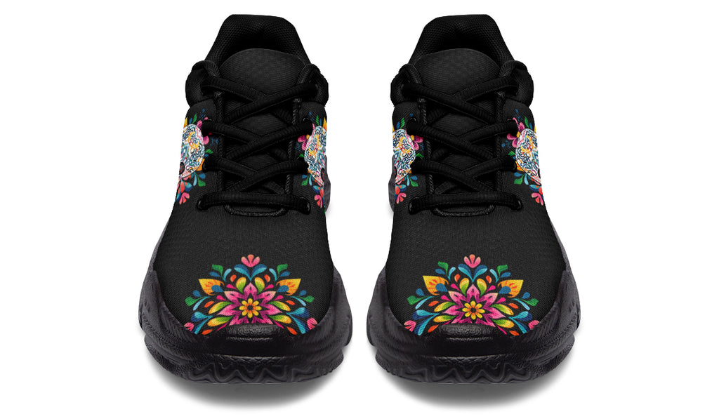 Sugar Skull Chunky Sneakers - Offbeat Sweetie