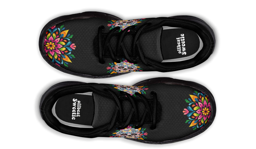 Sugar Skull Chunky Sneakers - Offbeat Sweetie