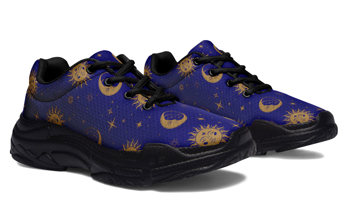 Sun Moon And Stars Chunky Sneakers