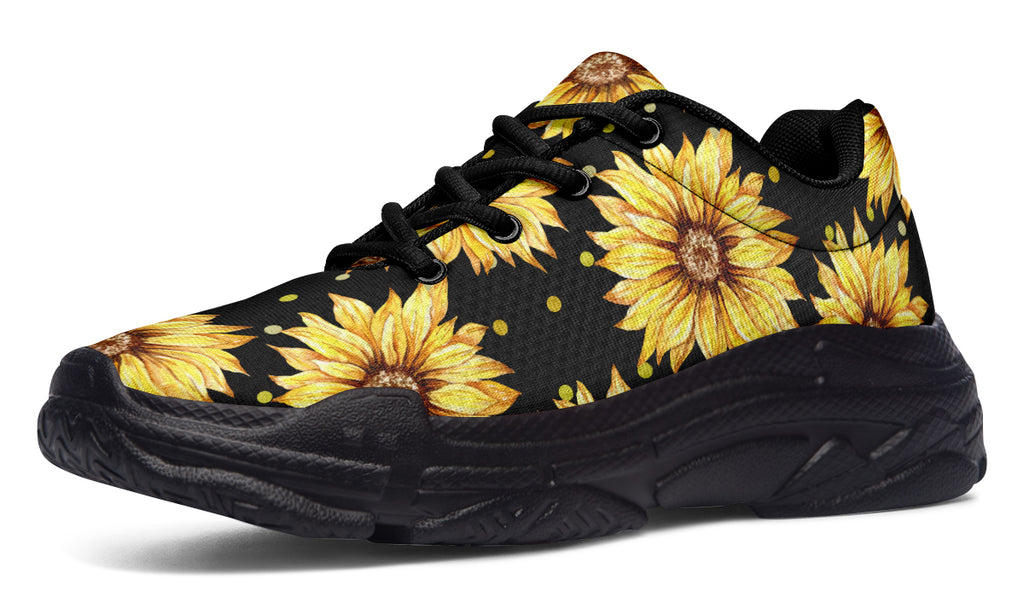 Sunflowers Chunky Sneakers - Offbeat Sweetie