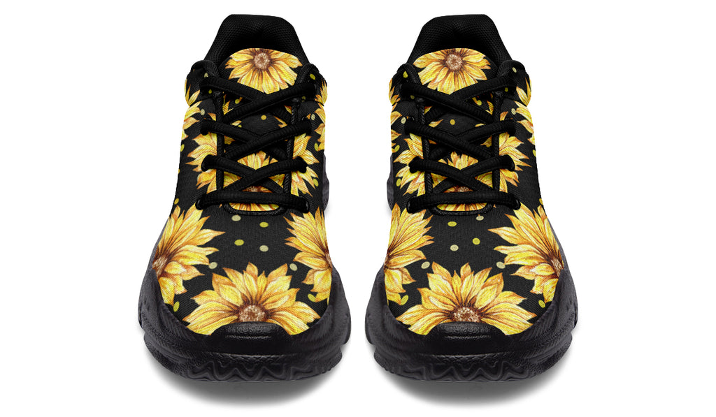Sunflowers Chunky Sneakers - Offbeat Sweetie