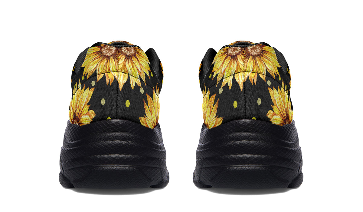 Sunflowers Chunky Sneakers - Offbeat Sweetie