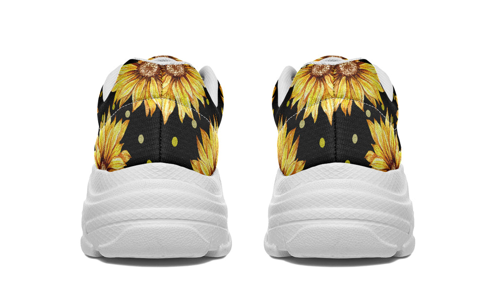 Sunflowers Chunky Sneakers - Offbeat Sweetie