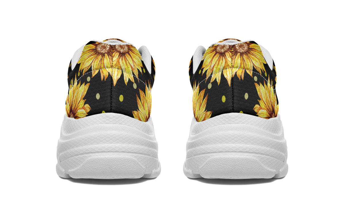 Sunflowers Chunky Sneakers - Offbeat Sweetie