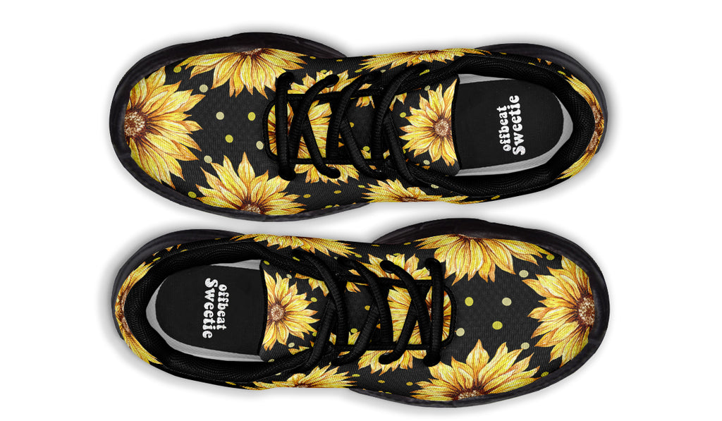Sunflowers Chunky Sneakers - Offbeat Sweetie
