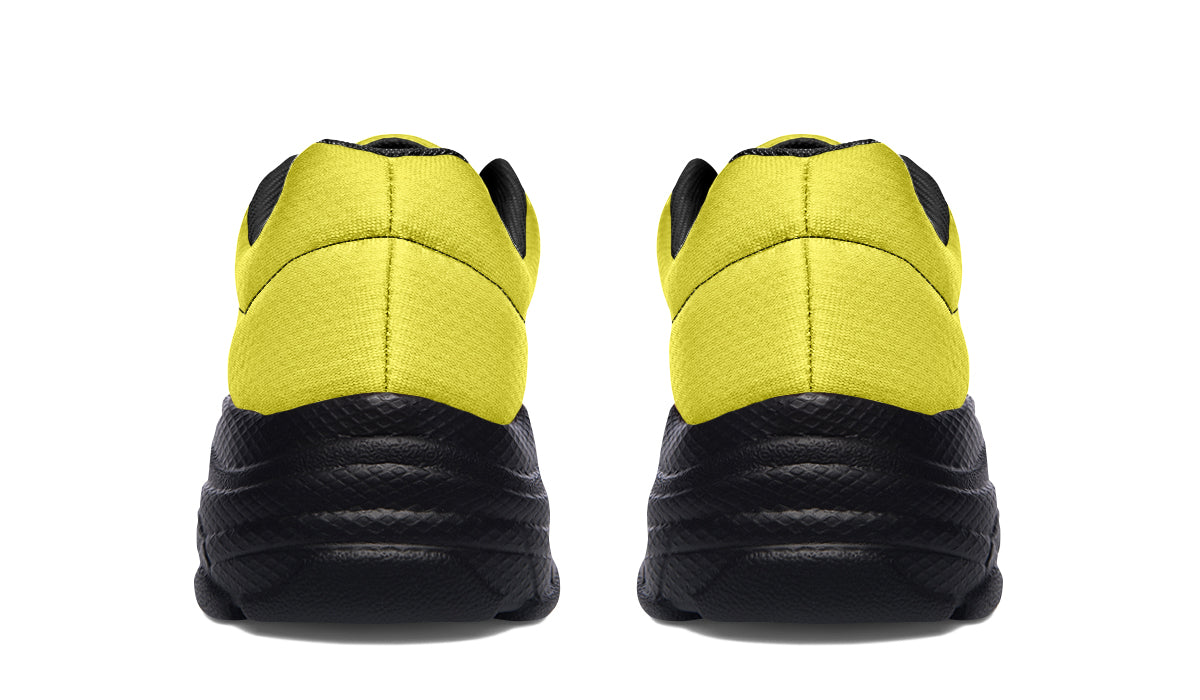 Sunny Yellow Chunky Sneakers - Offbeat Sweetie