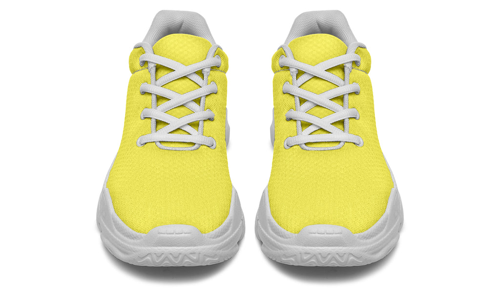 Sunny Yellow Chunky Sneakers - Offbeat Sweetie