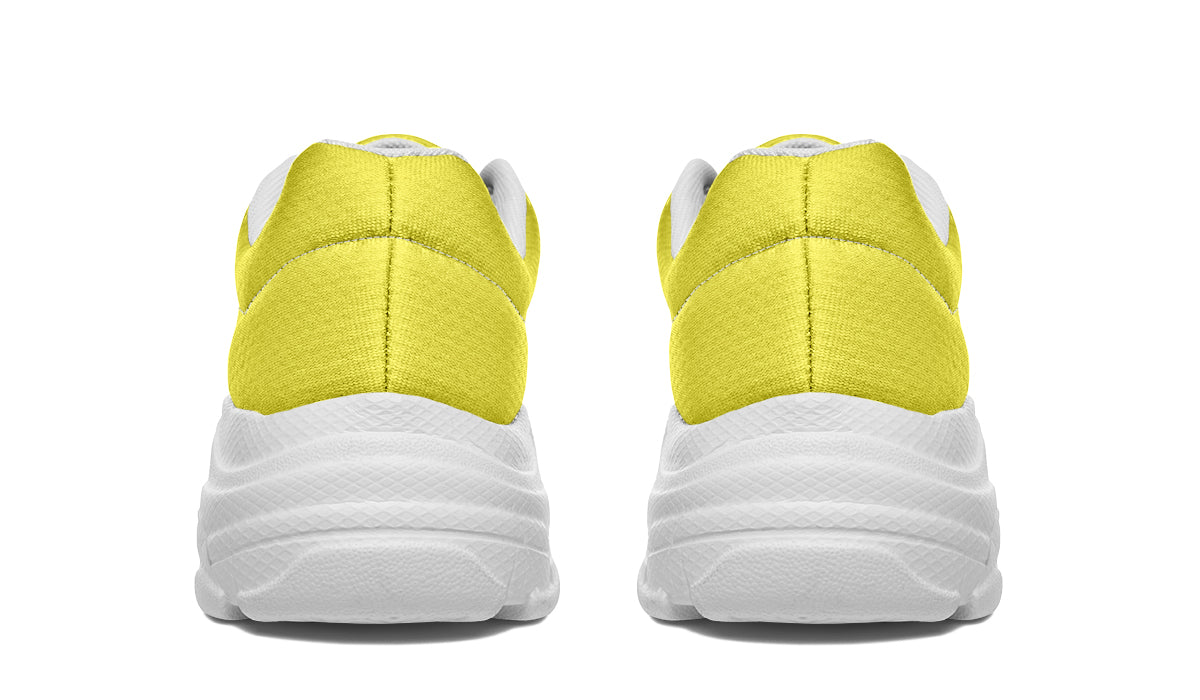 Sunny Yellow Chunky Sneakers - Offbeat Sweetie