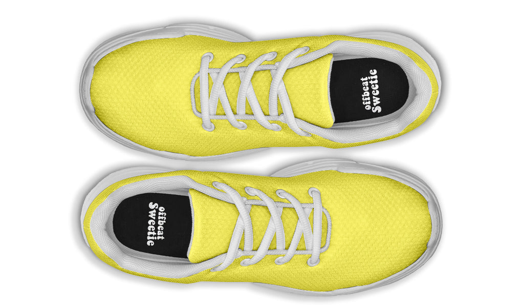 Sunny Yellow Chunky Sneakers - Offbeat Sweetie
