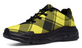 Sunny Yellow Plaid Chunky Sneakers
