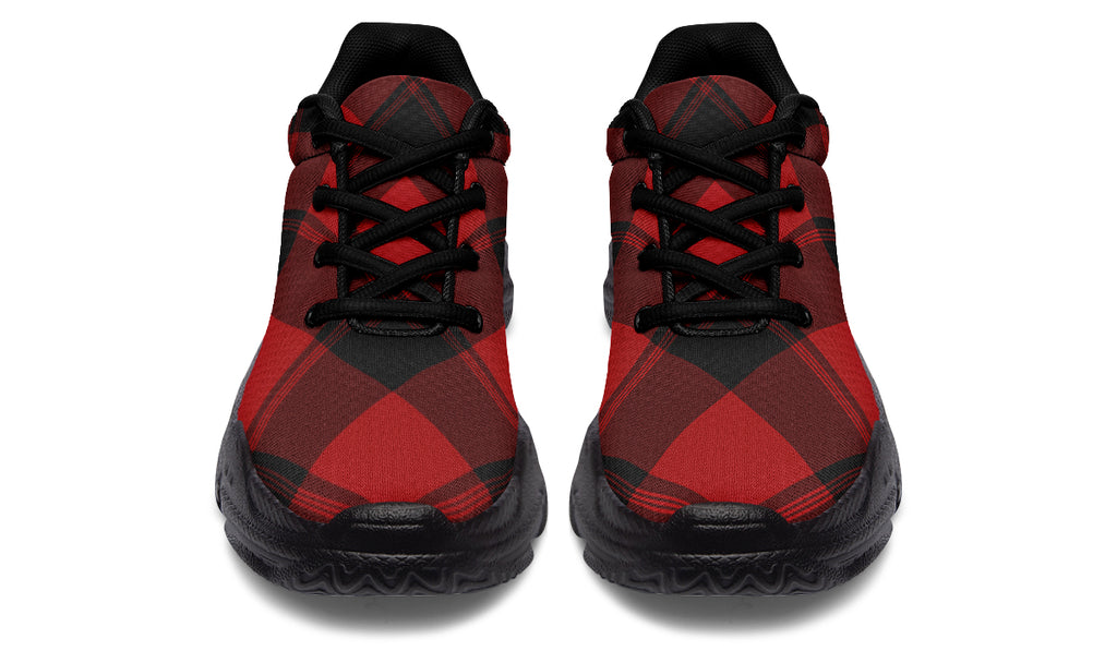 Toffee Apple Plaid Chunky Sneakers
