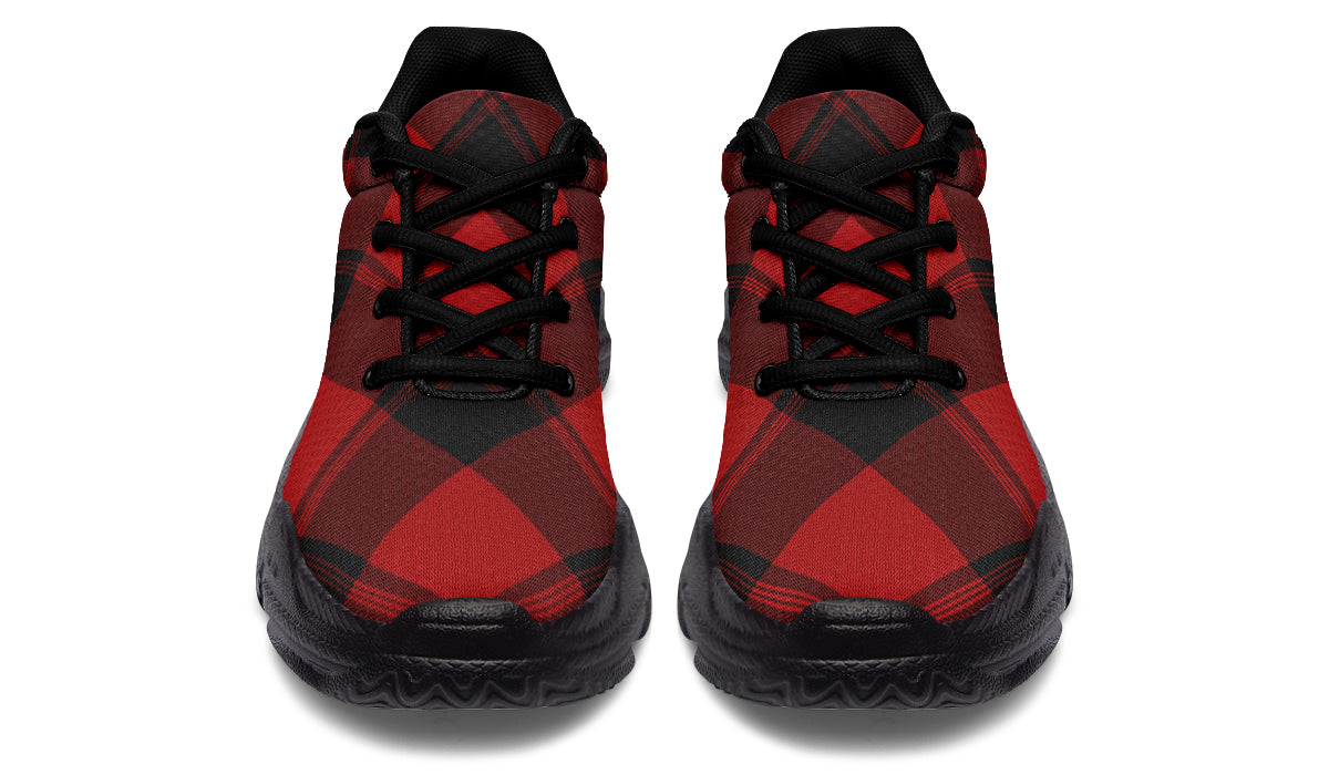 Toffee Apple Plaid Chunky Sneakers