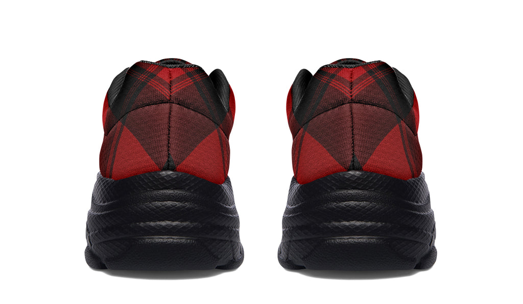Toffee Apple Plaid Chunky Sneakers